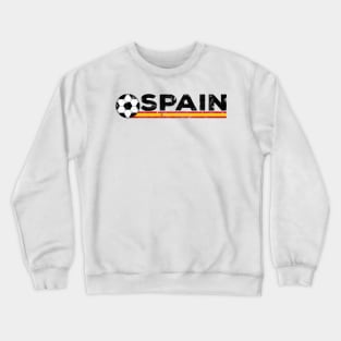 Spain Football Fan. Italy Spain  Design Crewneck Sweatshirt